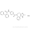 [1,1&#39;-Bifenil] -2-carboxamida, N- [4 - [(4,5-dihidro-2-metilimidazo [4,5-d] [1] benzazepin-6 (1H) -il) carbonil] fenil] -, clorhidrato (1: 1) CAS 168626-94-6